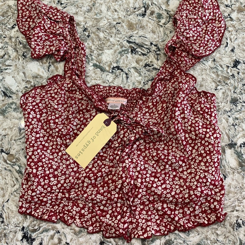 Floral crop top